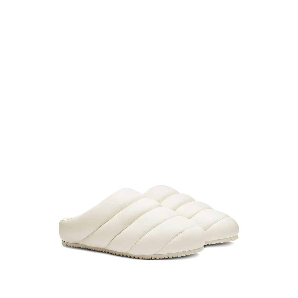 White Quilted Mules 2