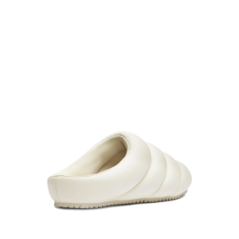White Quilted Mules 4
