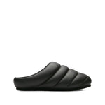 Black Quilted Mules 1