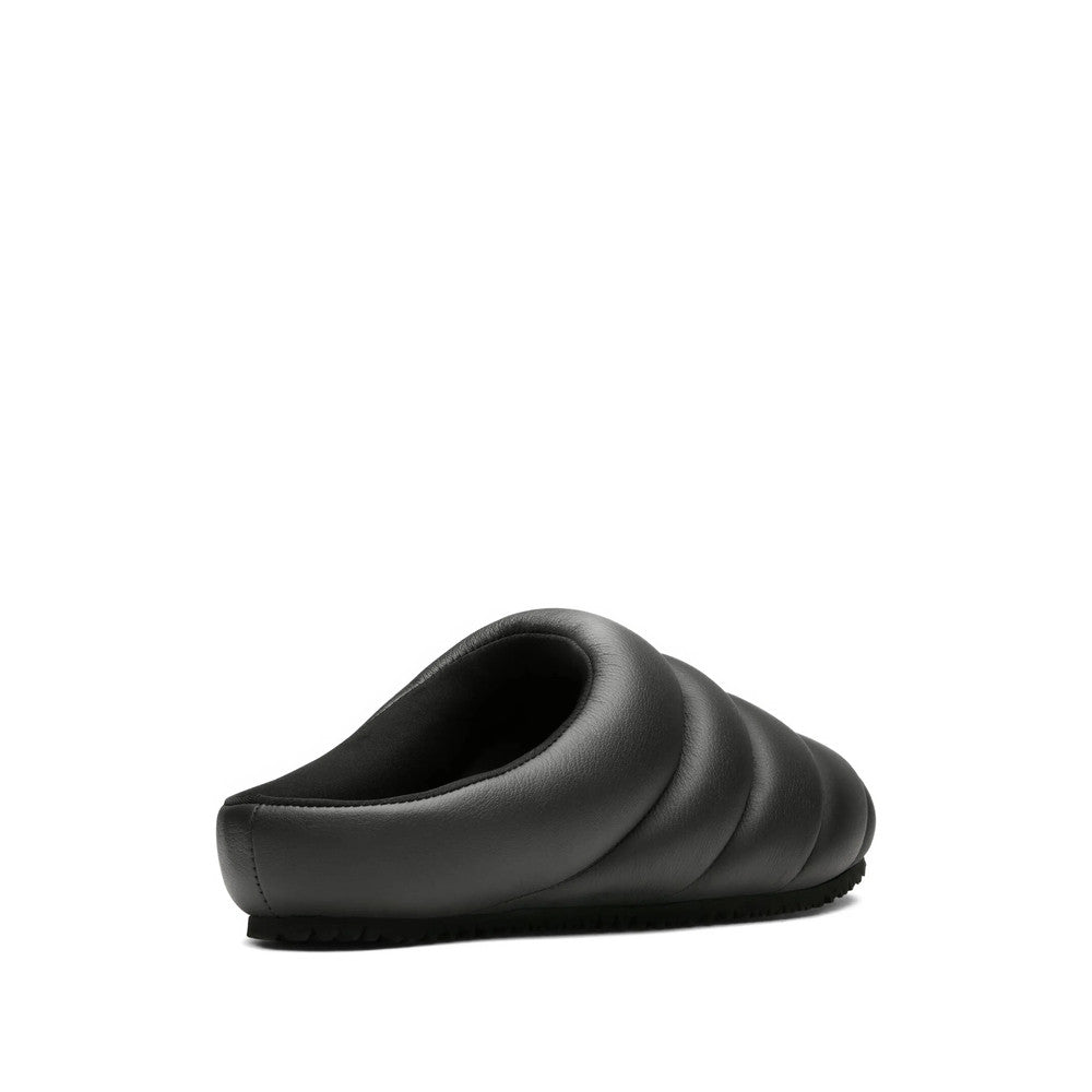 Black Quilted Mules 4