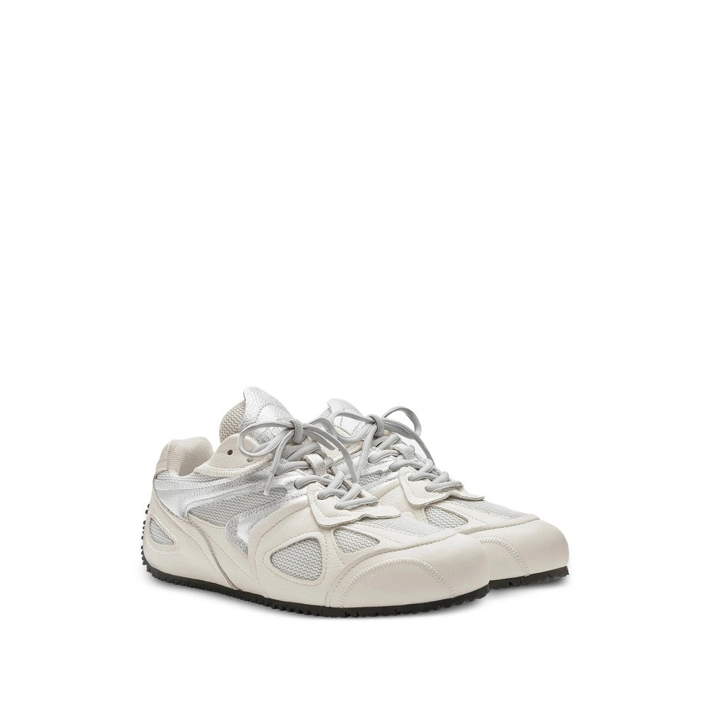 Grey Textured Runner Sneakers 2