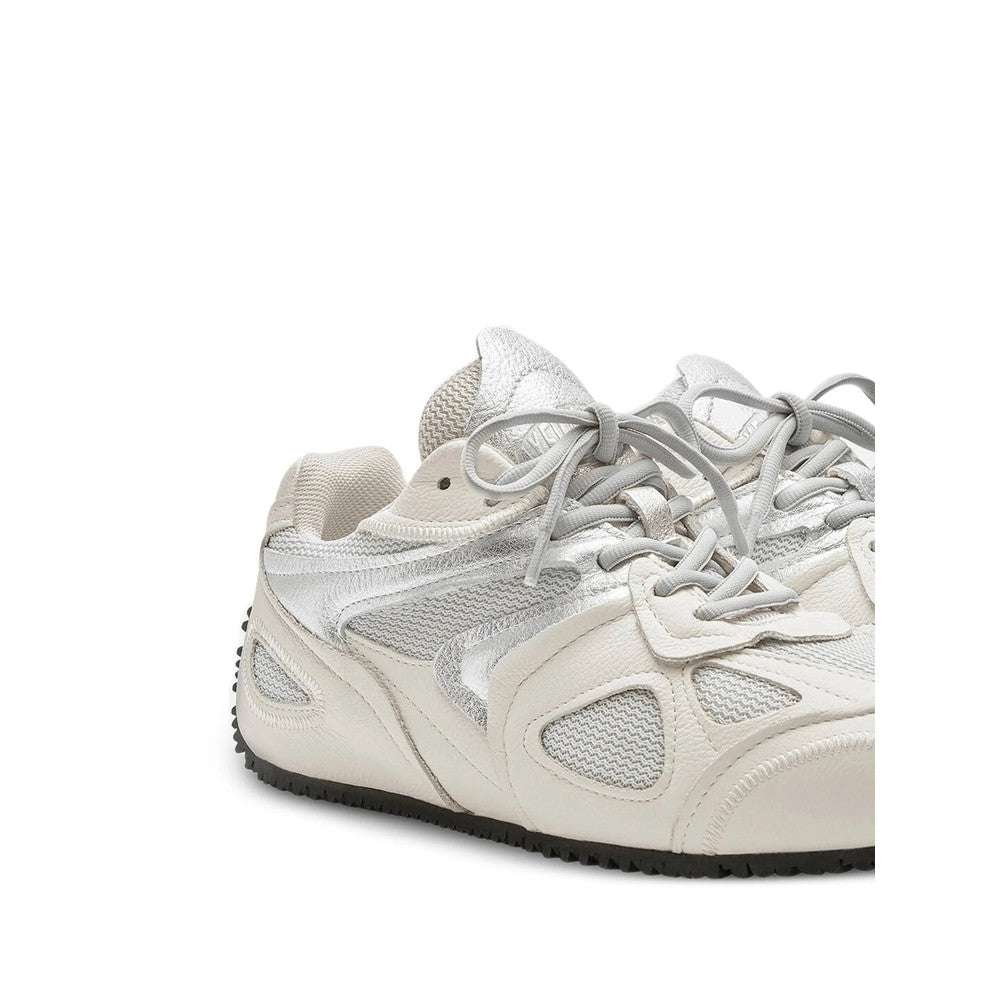 Grey Textured Runner Sneakers 3