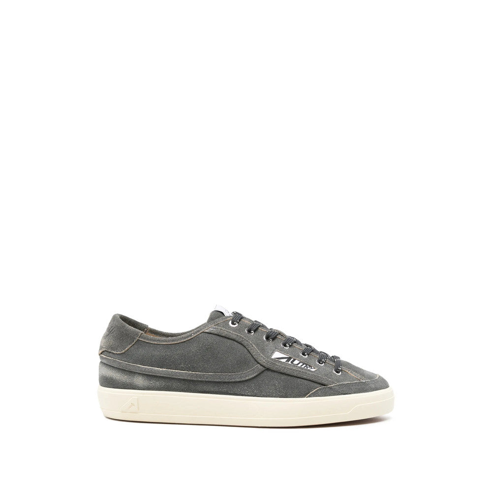 Grey Logo Sneakers 1