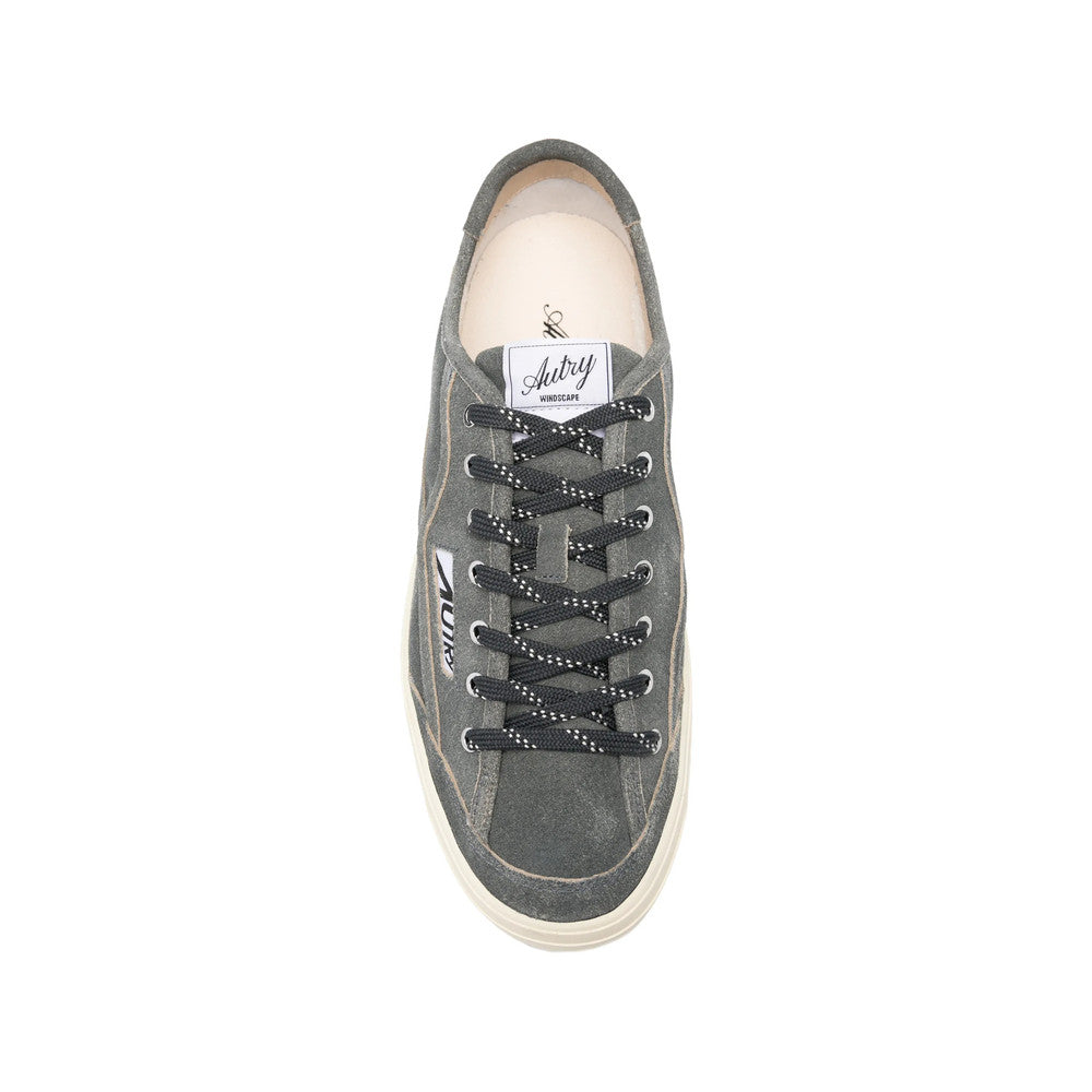 Grey Logo Sneakers 4