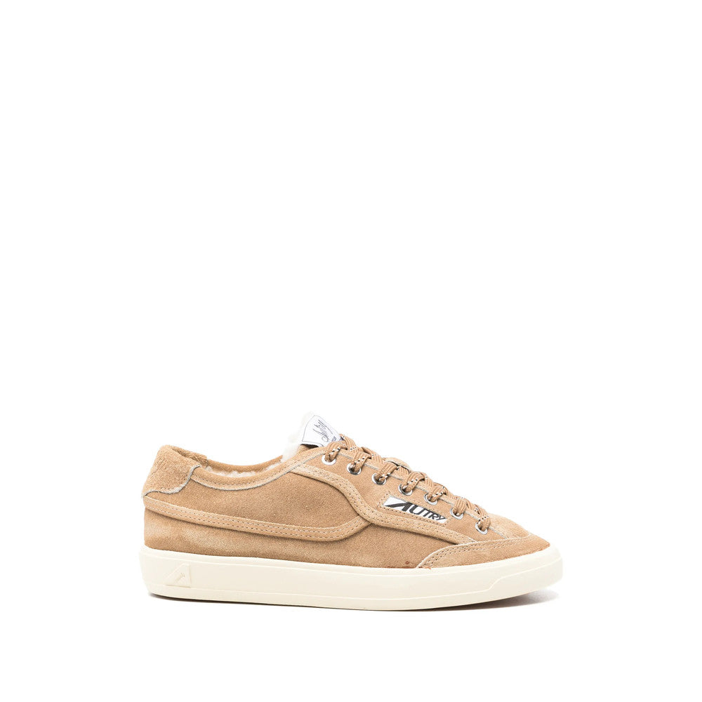Beige Logo Sneakers 1