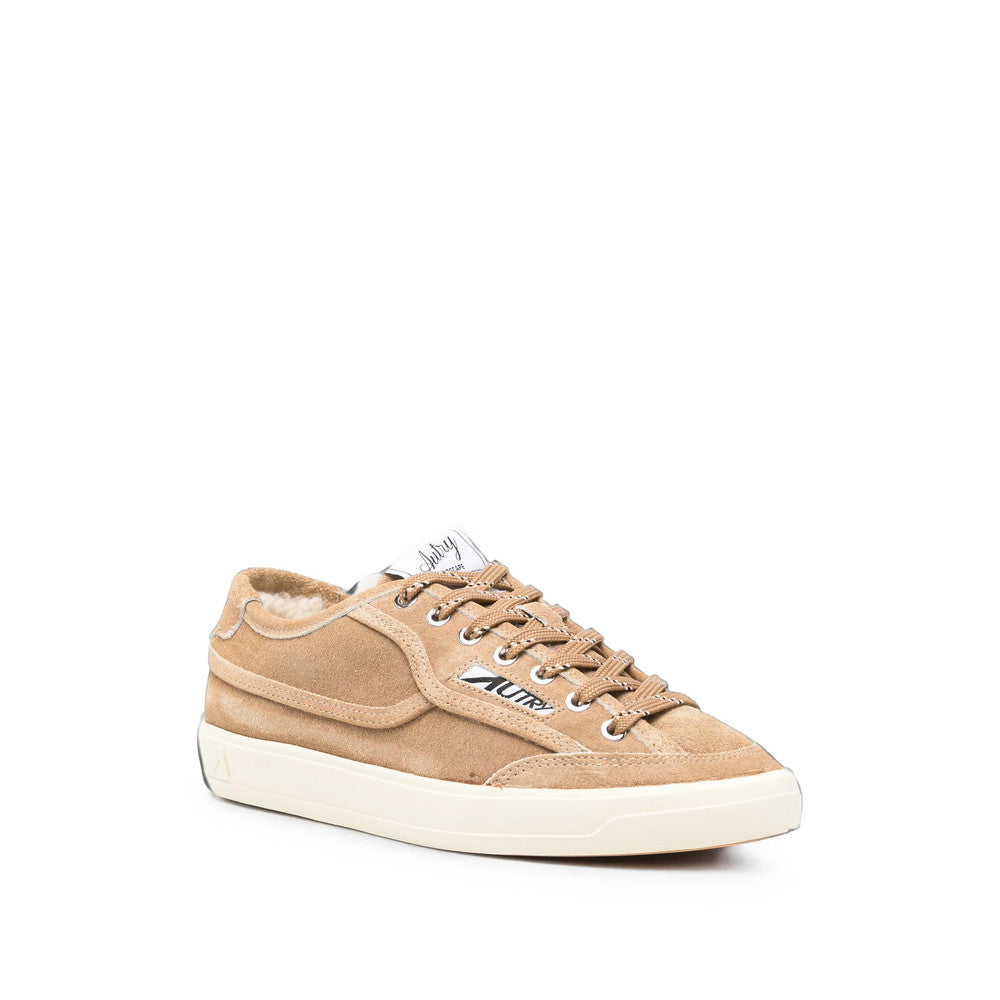 Beige Logo Sneakers 2