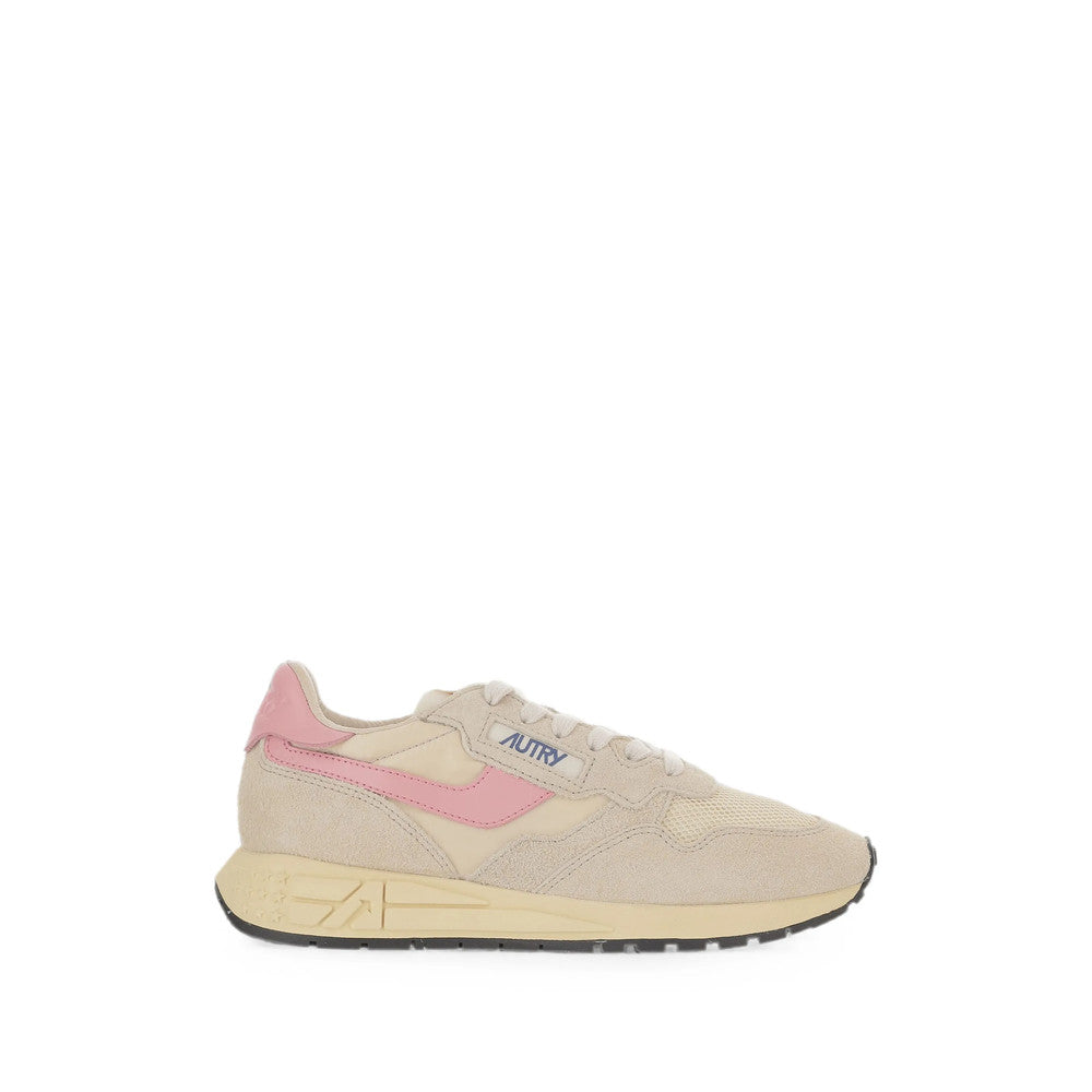 Beige Color Block Panelled Sneakers 1