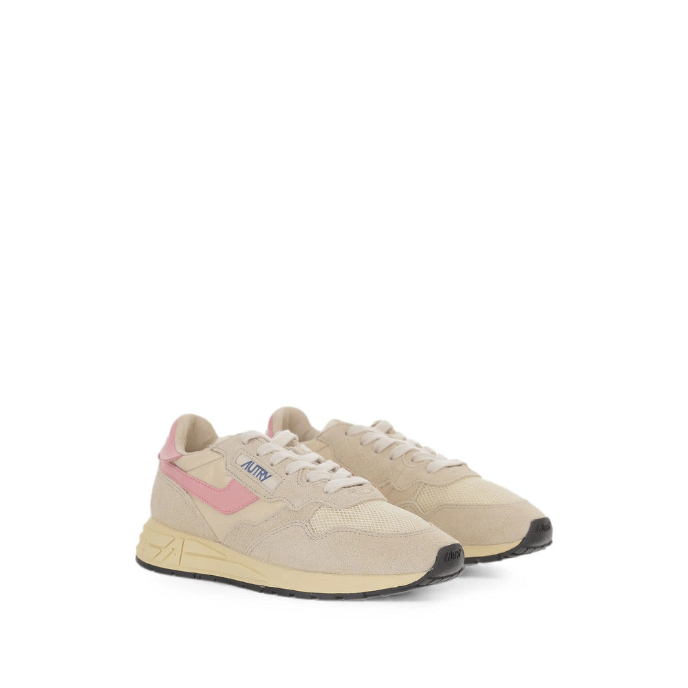 Beige Color Block Panelled Sneakers 2