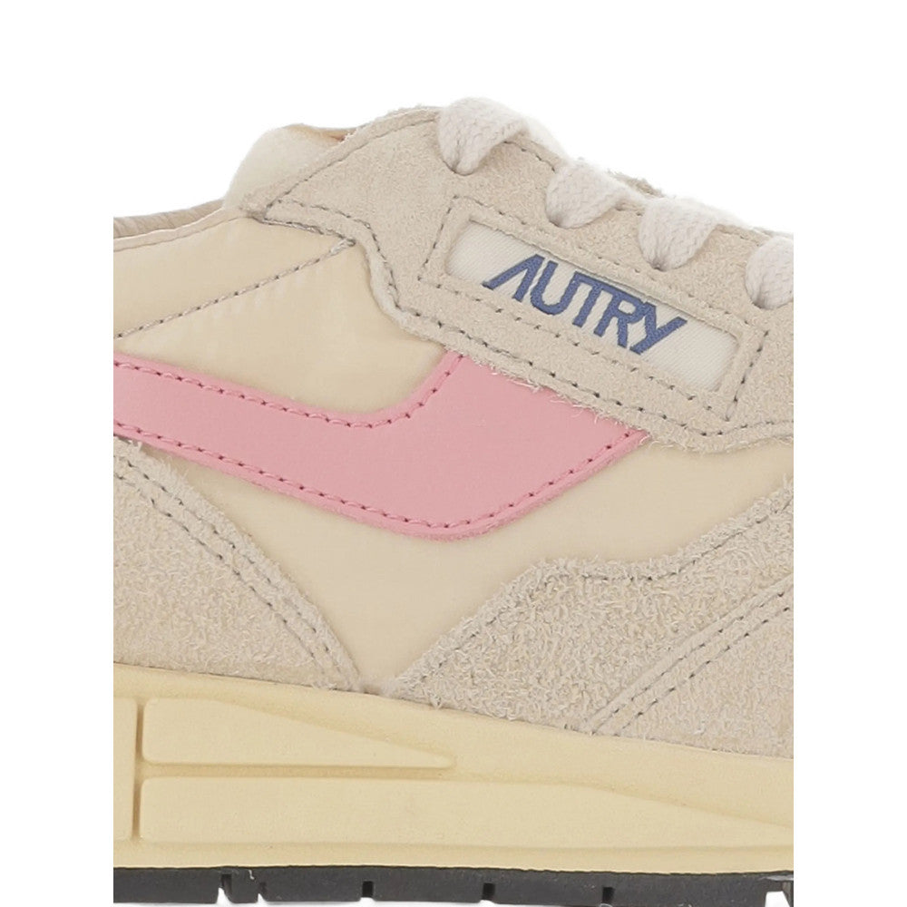 Beige Color Block Panelled Sneakers 3