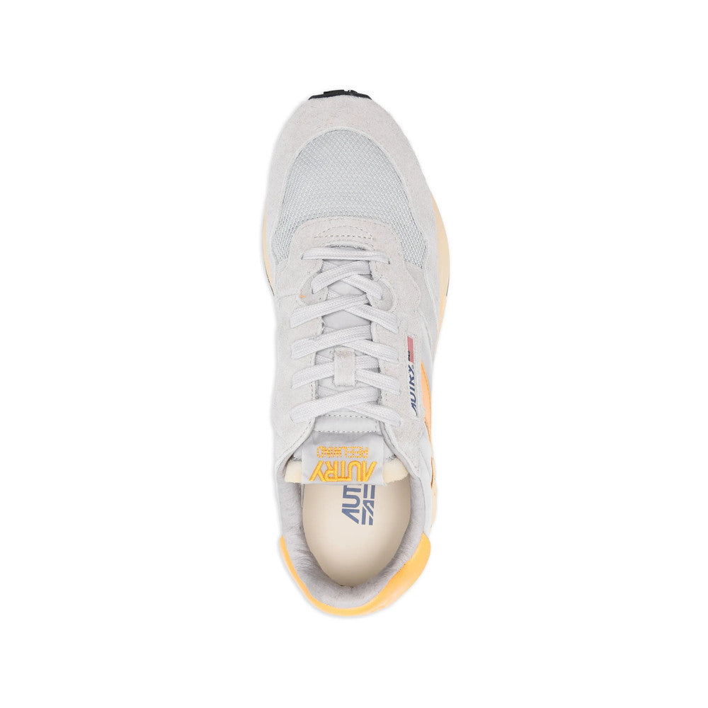 Grey Logo Patch Sneakers 4