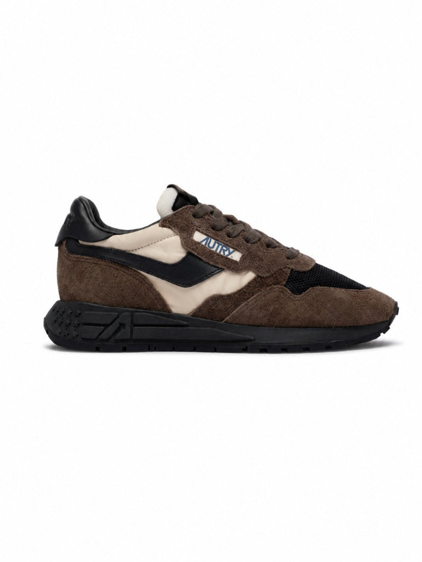 Brown Color Block Sneakers 1