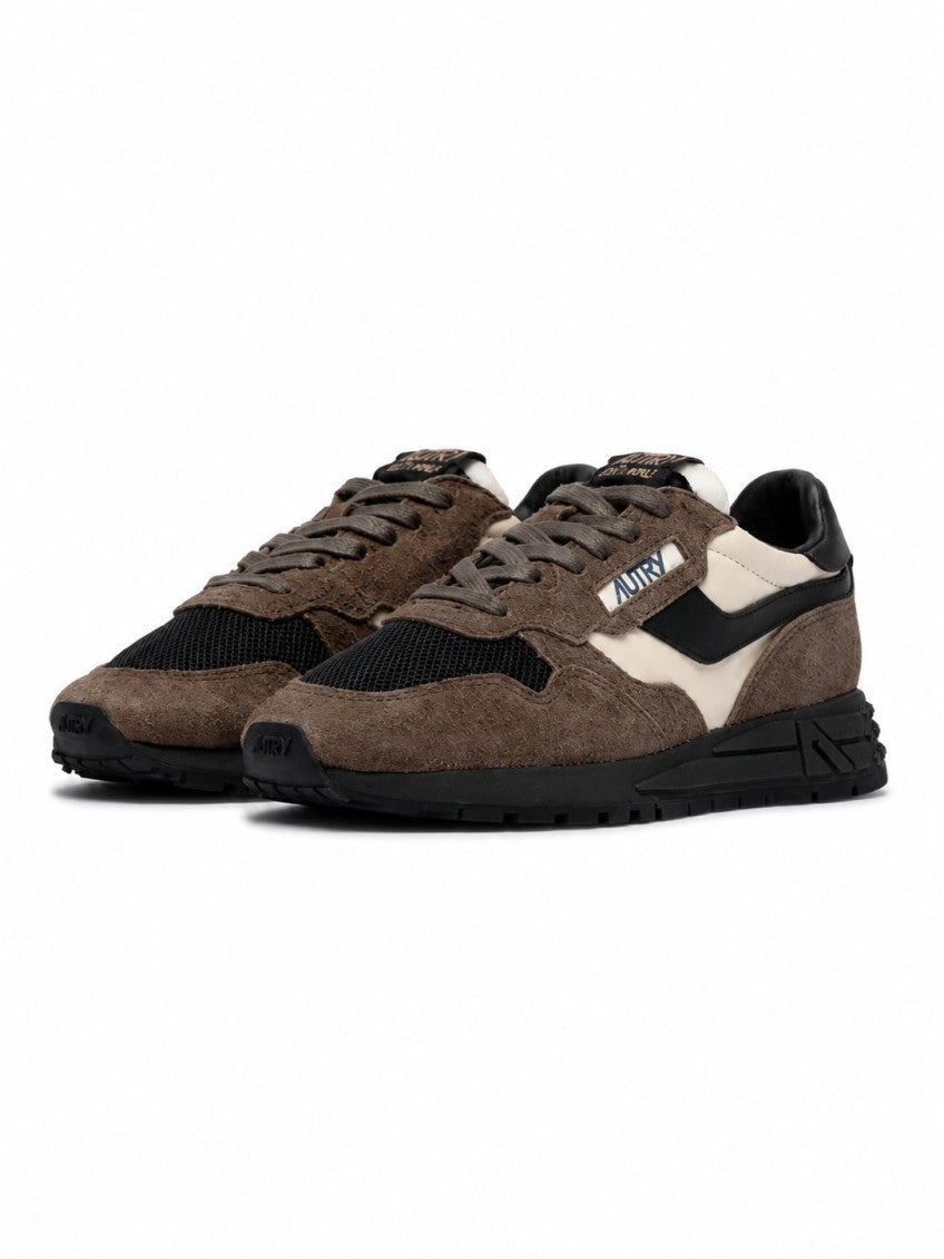 Brown Color Block Sneakers 2