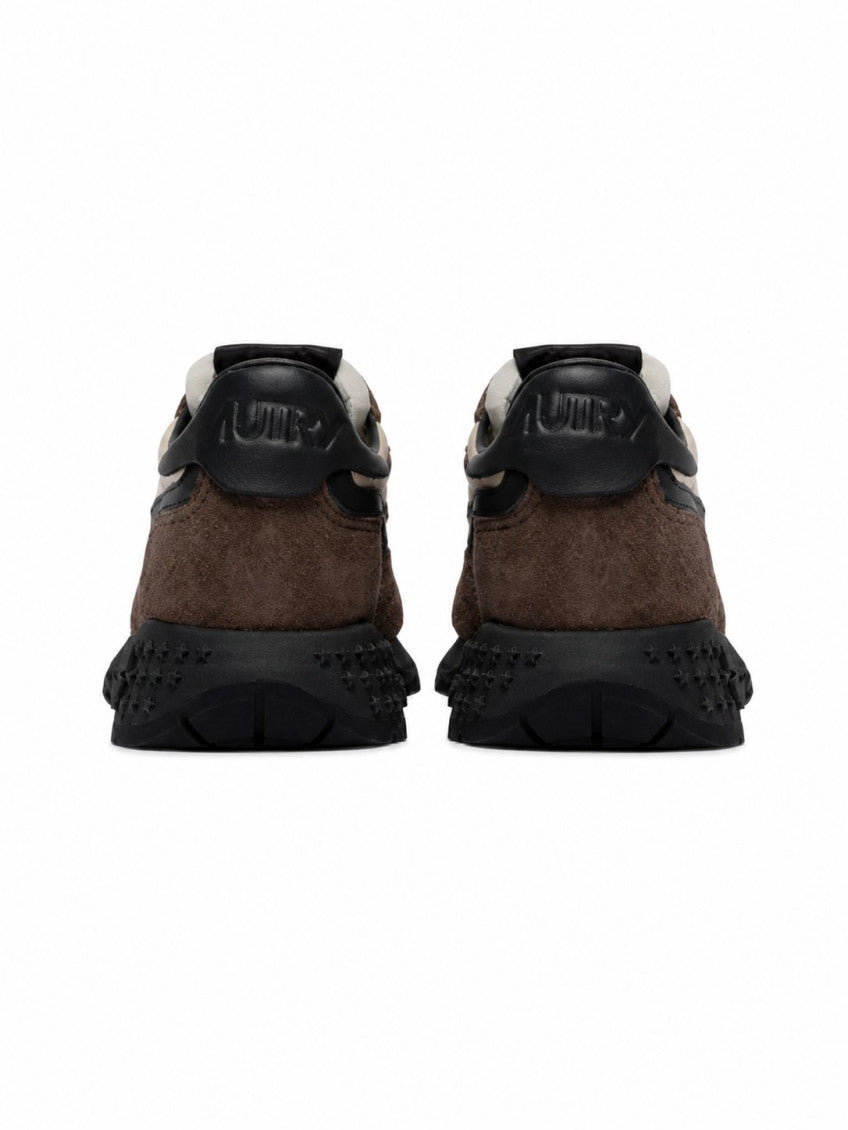 Brown Color Block Sneakers 3