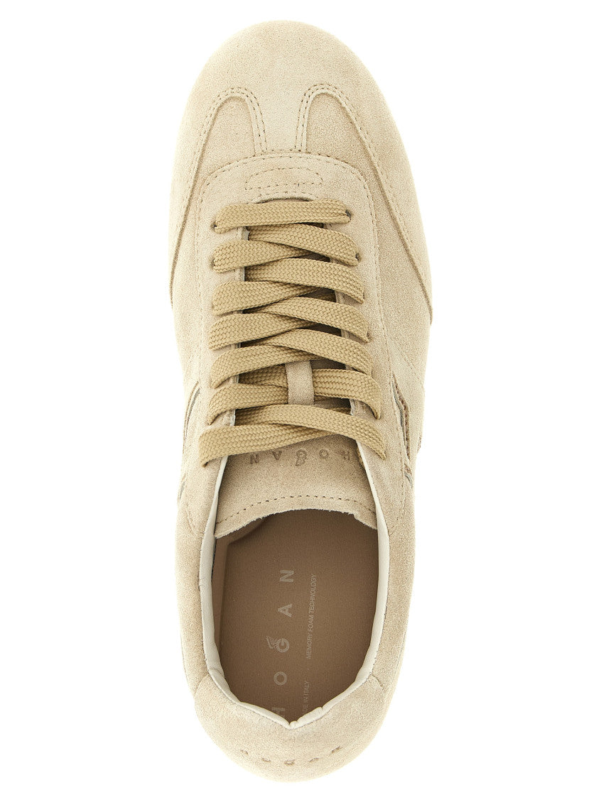 Beige Logo Sneakers 4
