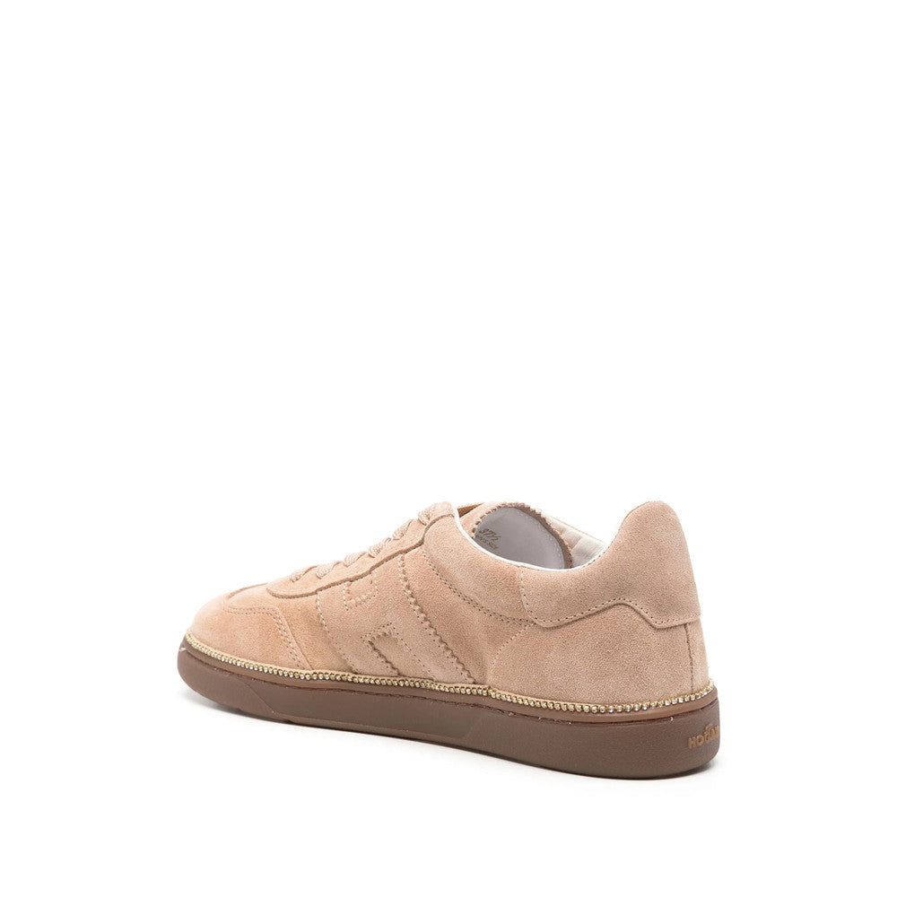 Beige Logo Sneakers 2