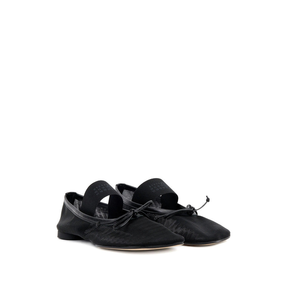 Black Logo Ballet Flats 2