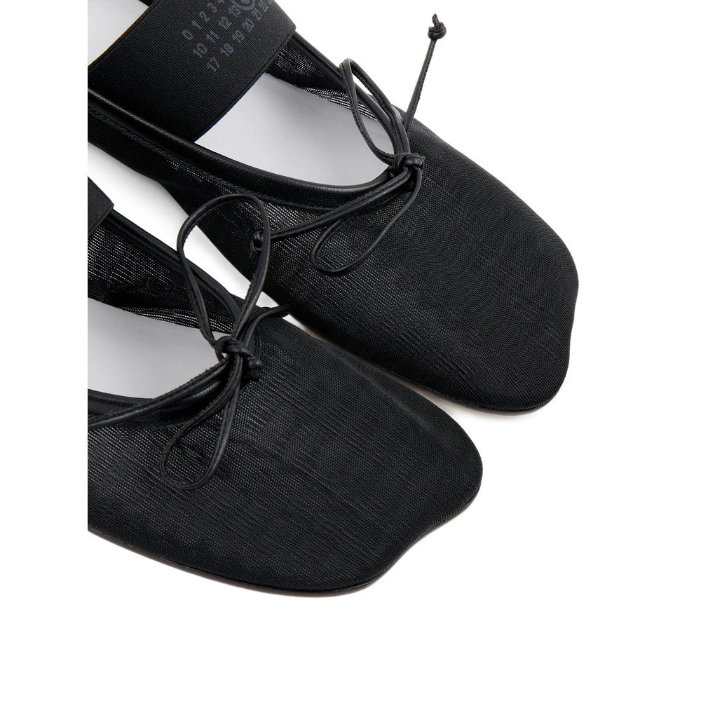 Black Logo Ballet Flats 5