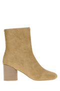 Beige Suede Ankle Boots 1