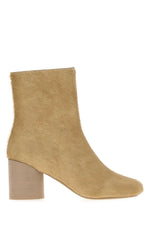 Beige Suede Ankle Boots 1