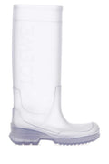 White Logo Storm Boots 1
