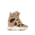 Beige Color Block Sneakers 1
