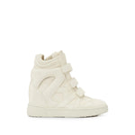 White Perforated Bekett Sneakers 1