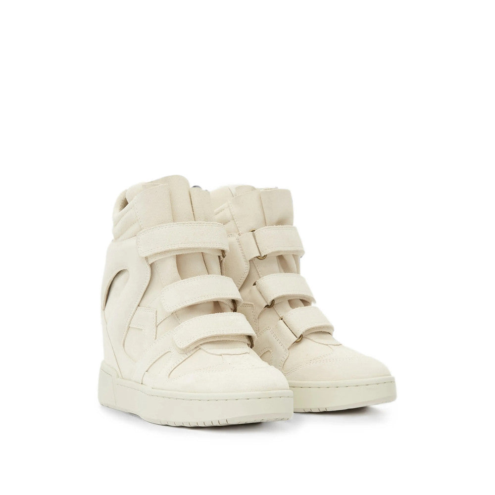 White Perforated Bekett Sneakers 2