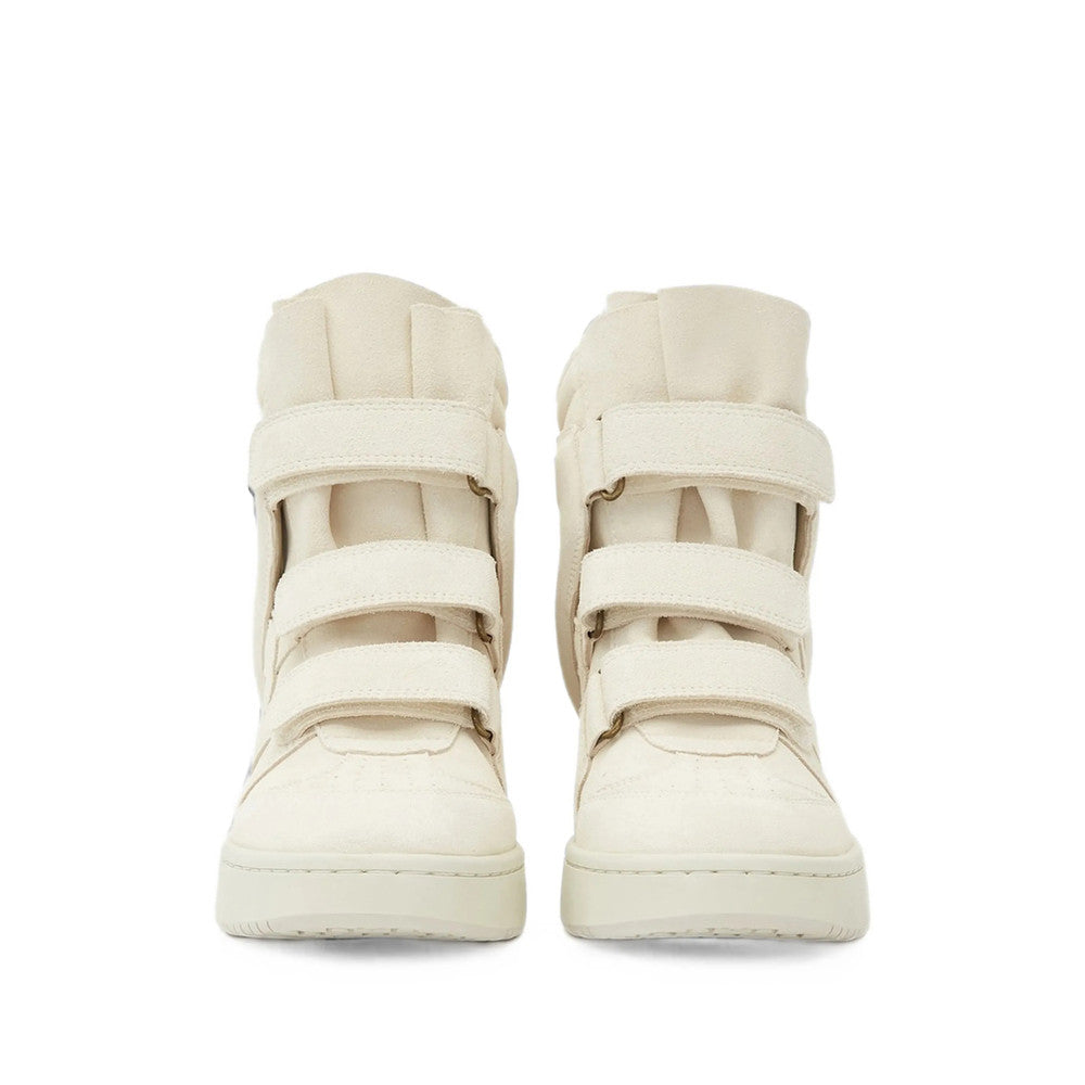 White Perforated Bekett Sneakers 4