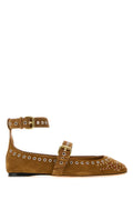 Light Brown Embellished Ballet Flats 1