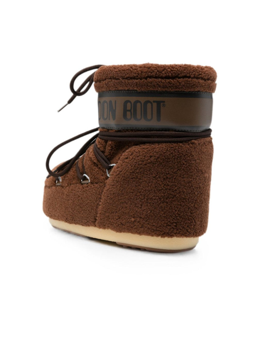 Brown Icon Low Fleece Boots 2