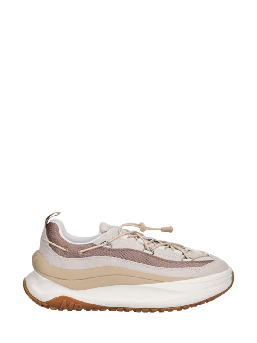 Beige Color Block Sneakers 1