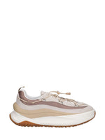 Beige Color Block Sneakers 1