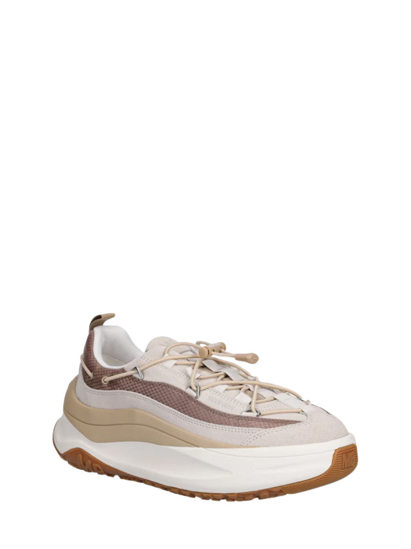 Beige Color Block Sneakers 2