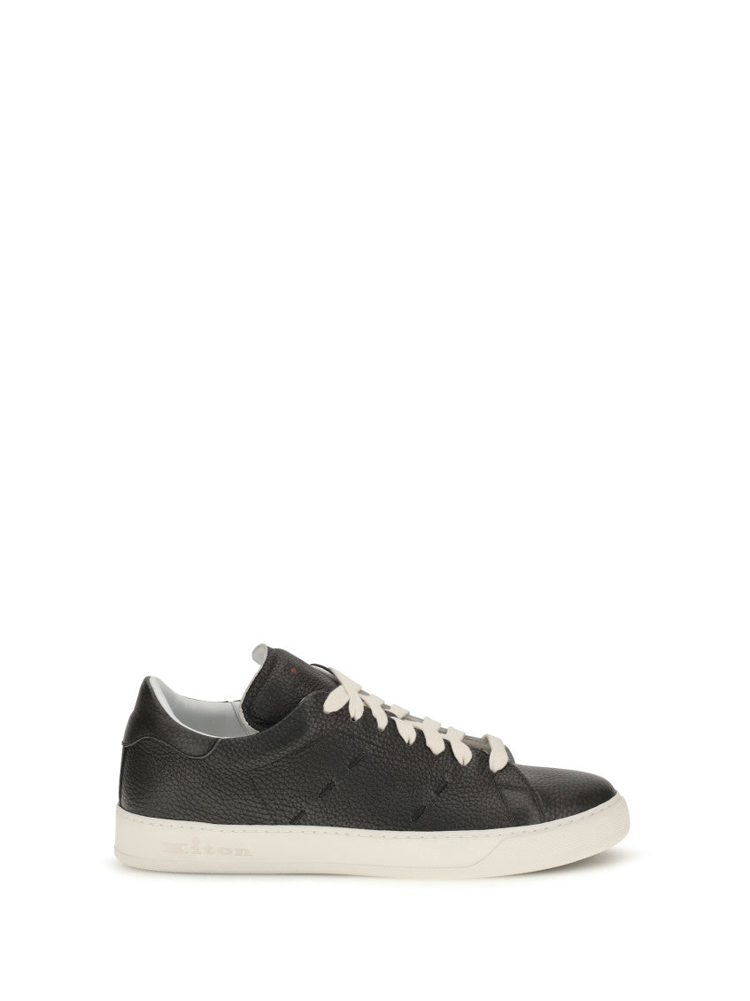 Black Leather Sneakers 1