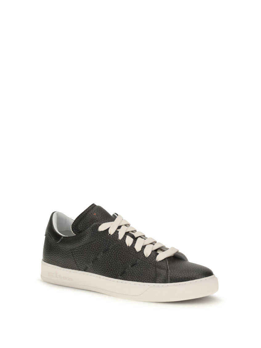 Black Leather Sneakers 2