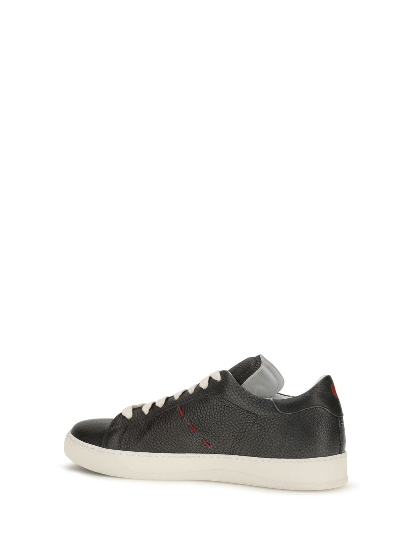 Black Leather Sneakers 3