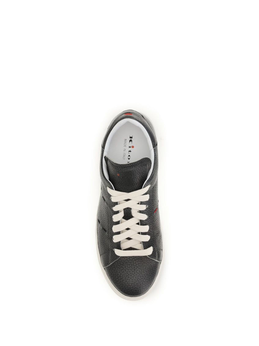 Black Leather Sneakers 4