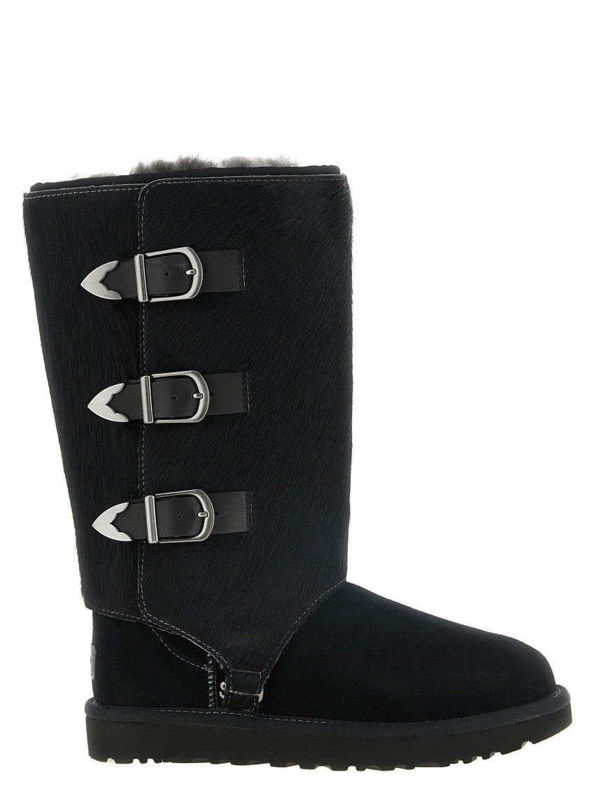 Black Classic Tall Western Boots 1