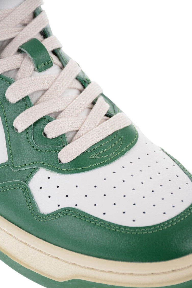 Green Color Block Medalist Sneakers 4