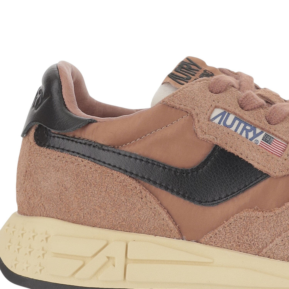 Brown Color Block Reelwind Sneakers 4