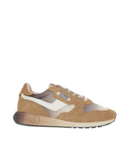 Brown Color Block Reelwind Sneakers 1