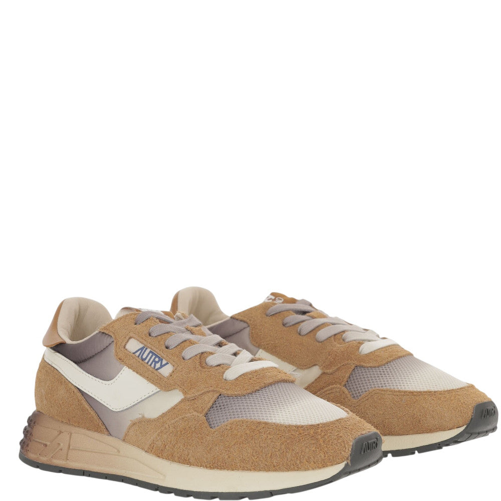 Brown Color Block Reelwind Sneakers 2