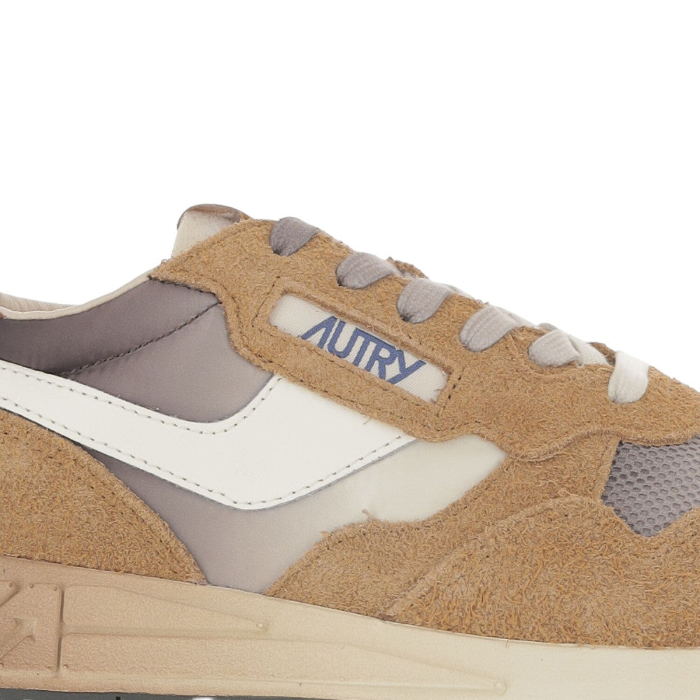 Brown Color Block Reelwind Sneakers 4