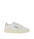 White Perforated Medalist Low Sneakers 1