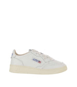 White Perforated Medalist Low Sneakers 1