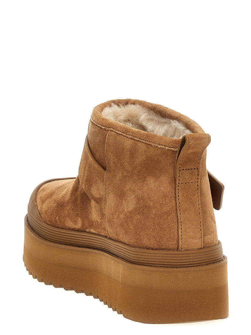 Brown Platform Ankle Boots 3