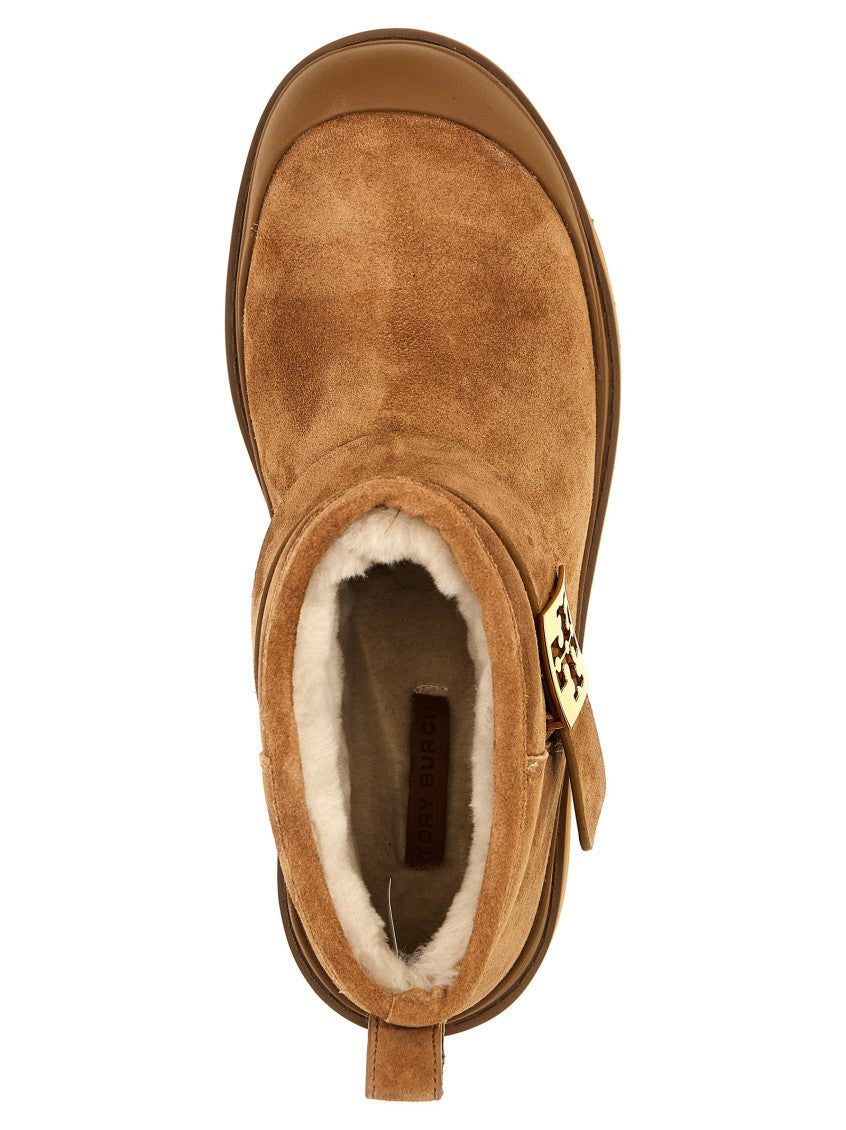 Brown Platform Ankle Boots 4