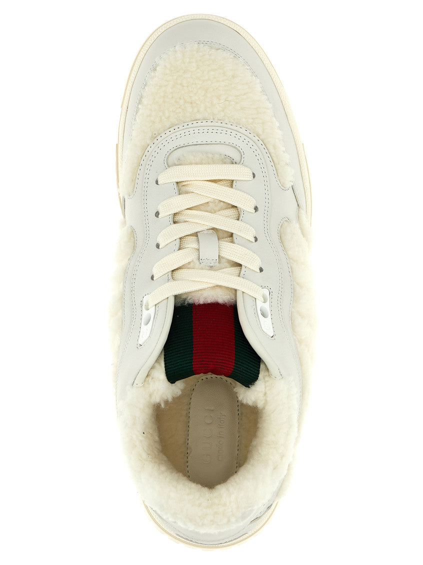 White Lace up Sneakers 4
