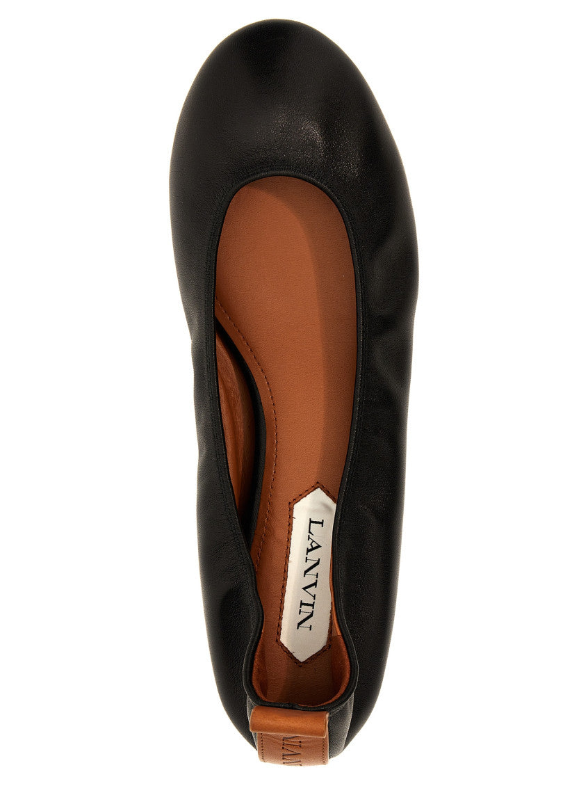 Black Leather Ballet Flats 4