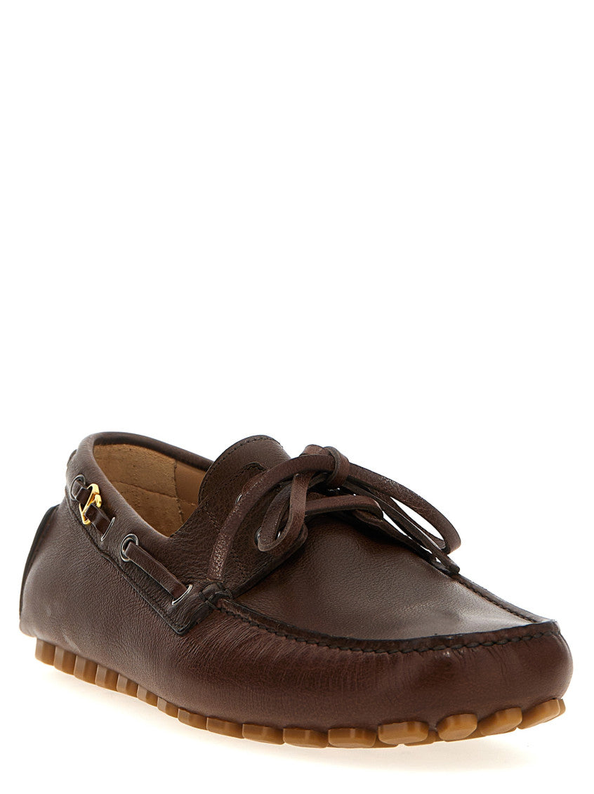 Brown Round Toe Loafers 2